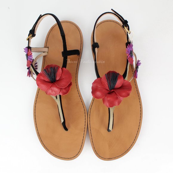 NEW VALENTINO GARAVANI Floral Sandals - Picture 4 of 14